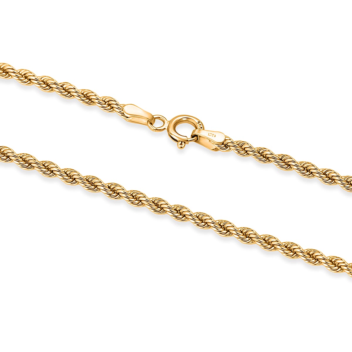 2.7mm Silk Rope Chain Necklace in 14K Yellow Gold (20 Inches) 3.75 Grams image number 3