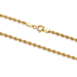2.7mm Silk Rope Chain Necklace in 14K Yellow Gold (20 Inches) 3.75 Grams