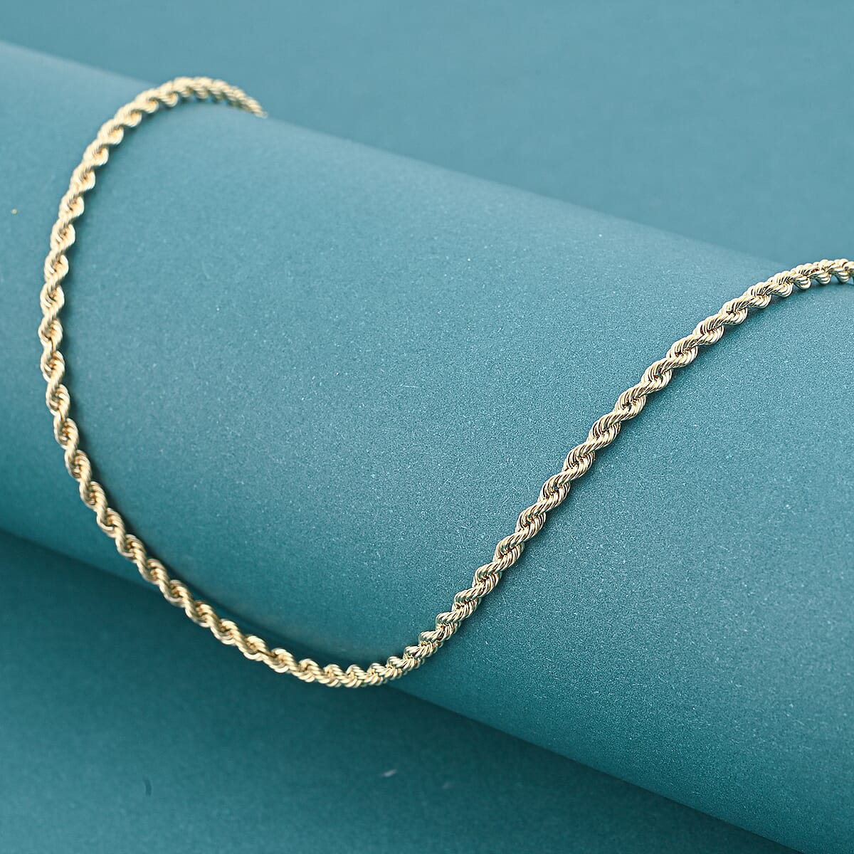 2.3mm Silk Rope Chain Necklace in 14K Yellow Gold (20 Inches) 2.63 Grams image number 1