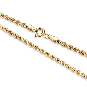 2.3mm Silk Rope Chain Necklace in 14K Yellow Gold (20 Inches) 2.63 Grams