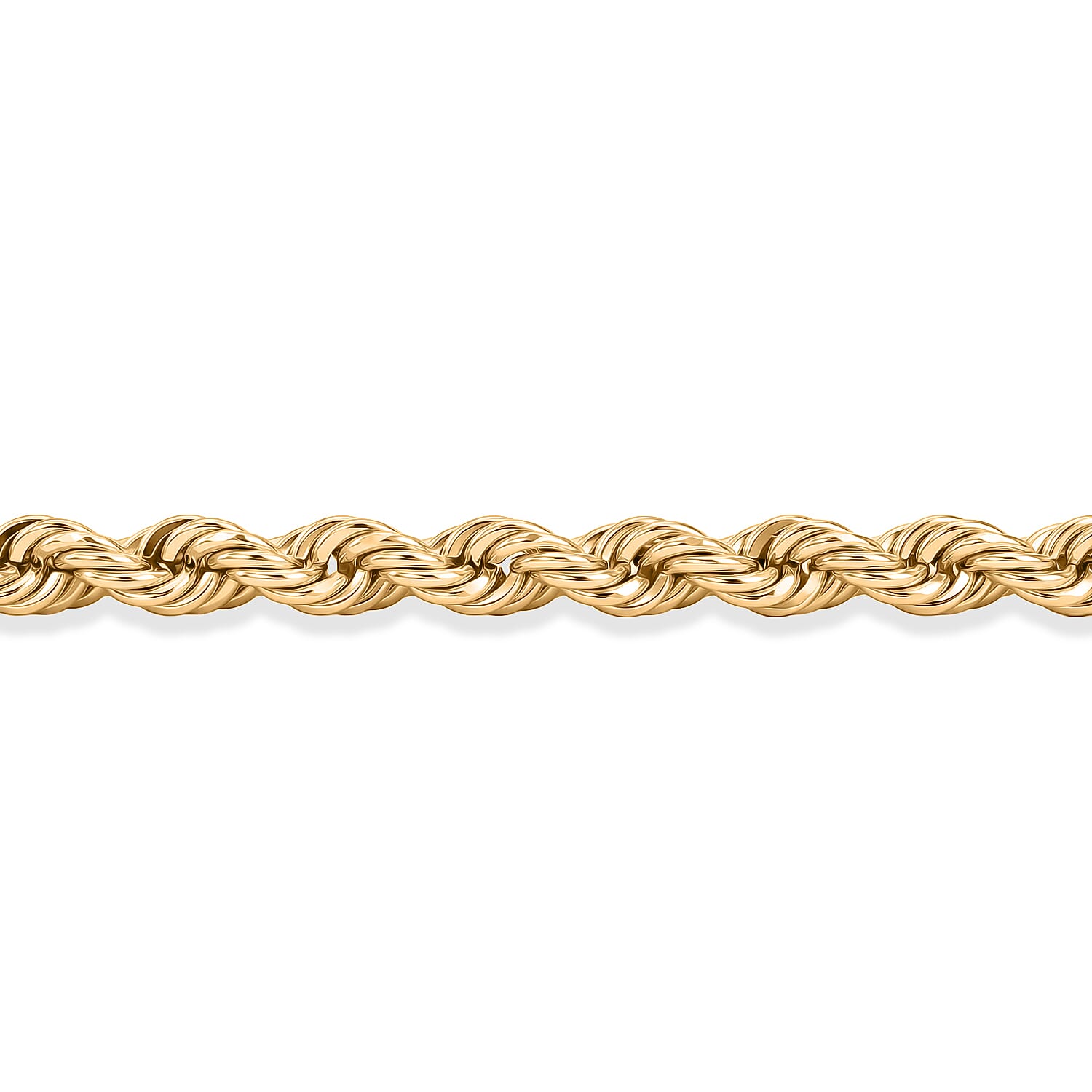 Italian 2.3mm Silk Rope Chain Bracelet in 14K Yellow Gold (7.00 In) 1.06 Grams