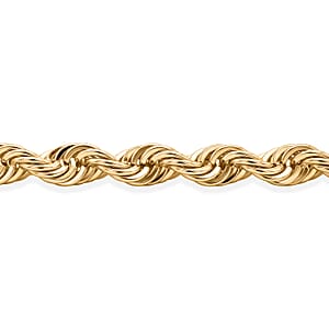 3.3mm Sunrays Rope Chain Bracelet in 14K Yellow Gold (7.50 In) 1.6 Grams