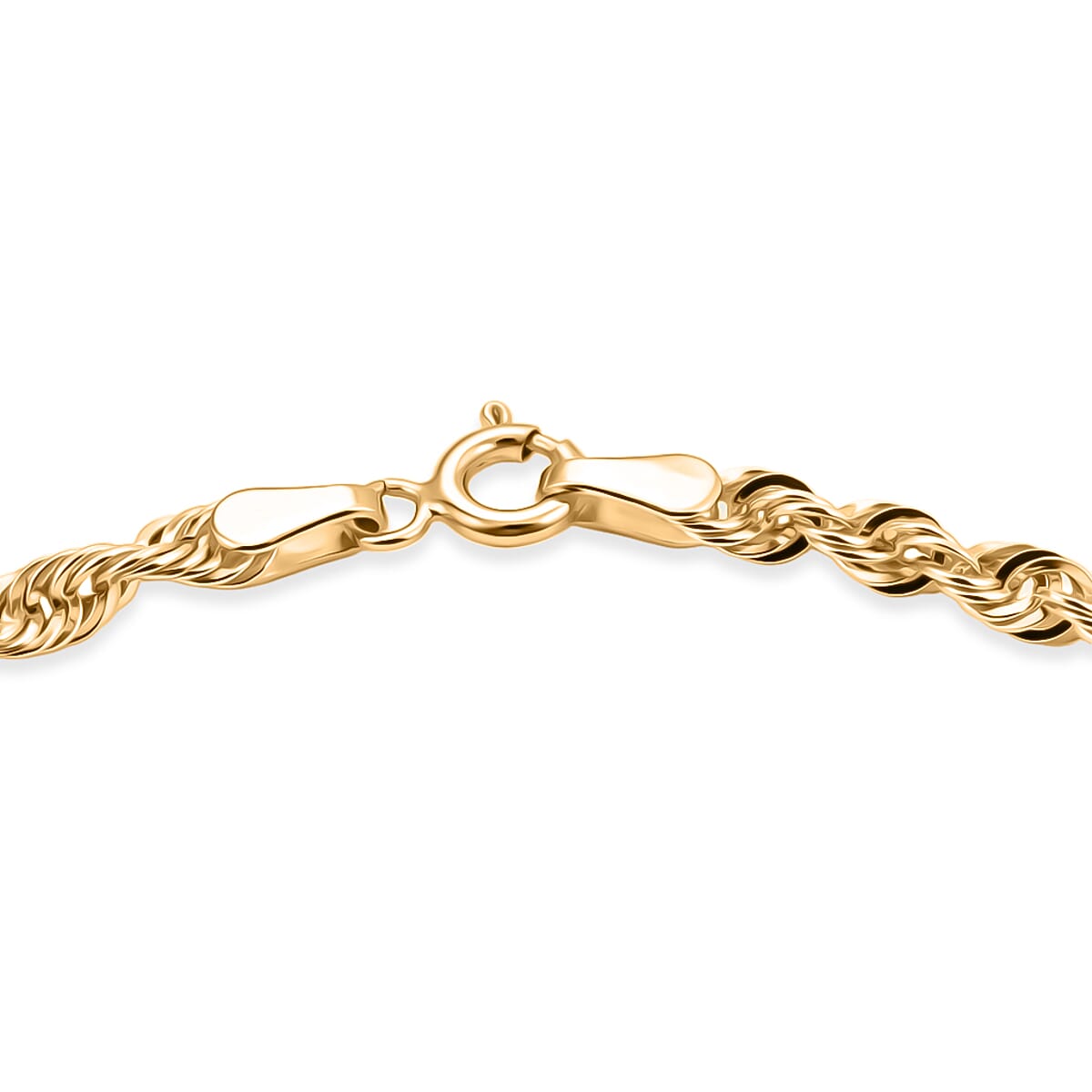3.3mm Sunrays Rope Chain Bracelet in 14K Yellow Gold (7.50 In) 1.6 Grams image number 4