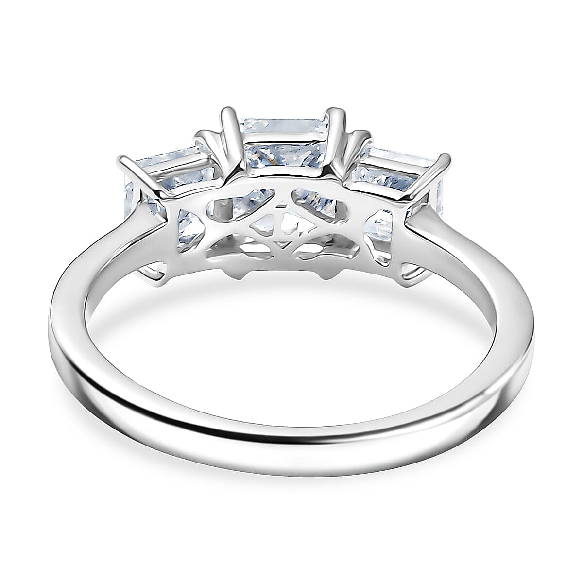 SGL Certified Luxuriant Lab Grown Diamond E-F VS 2.00 ctw Ring in 10K White Gold (Size 5.5) image number 4