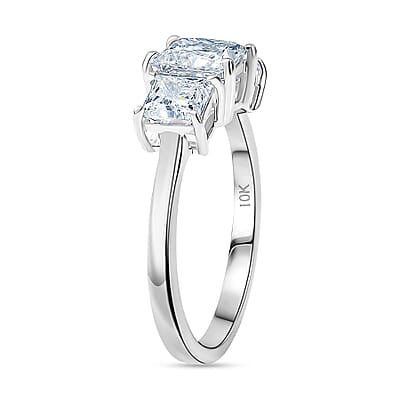SGL Certified Luxuriant Lab Grown Diamond E-F VS 2.00 ctw Ring in 10K White Gold (Size 9.5)