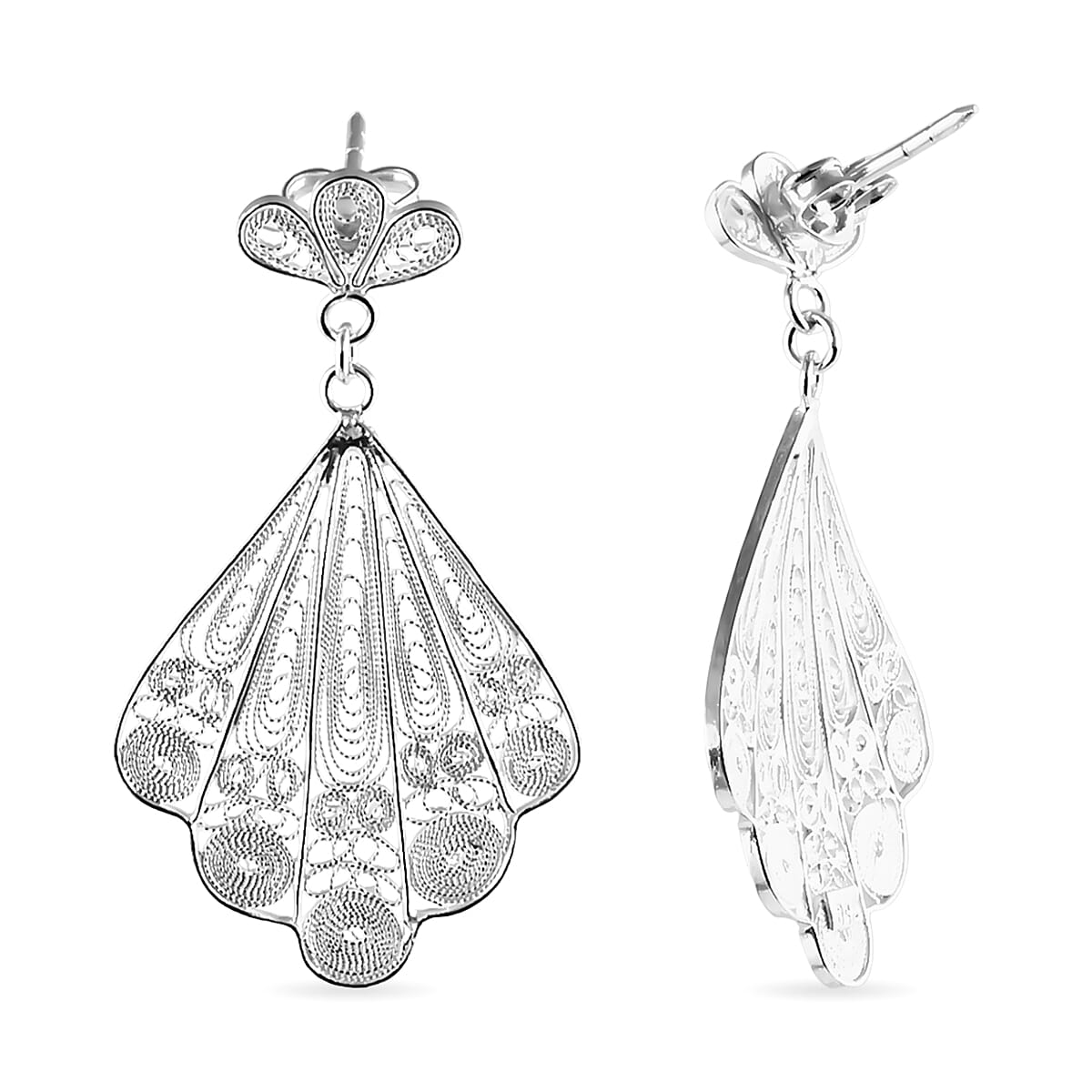 Artistry Tarakashi Collection Earrings in Sterling Silver 4.75 Grams