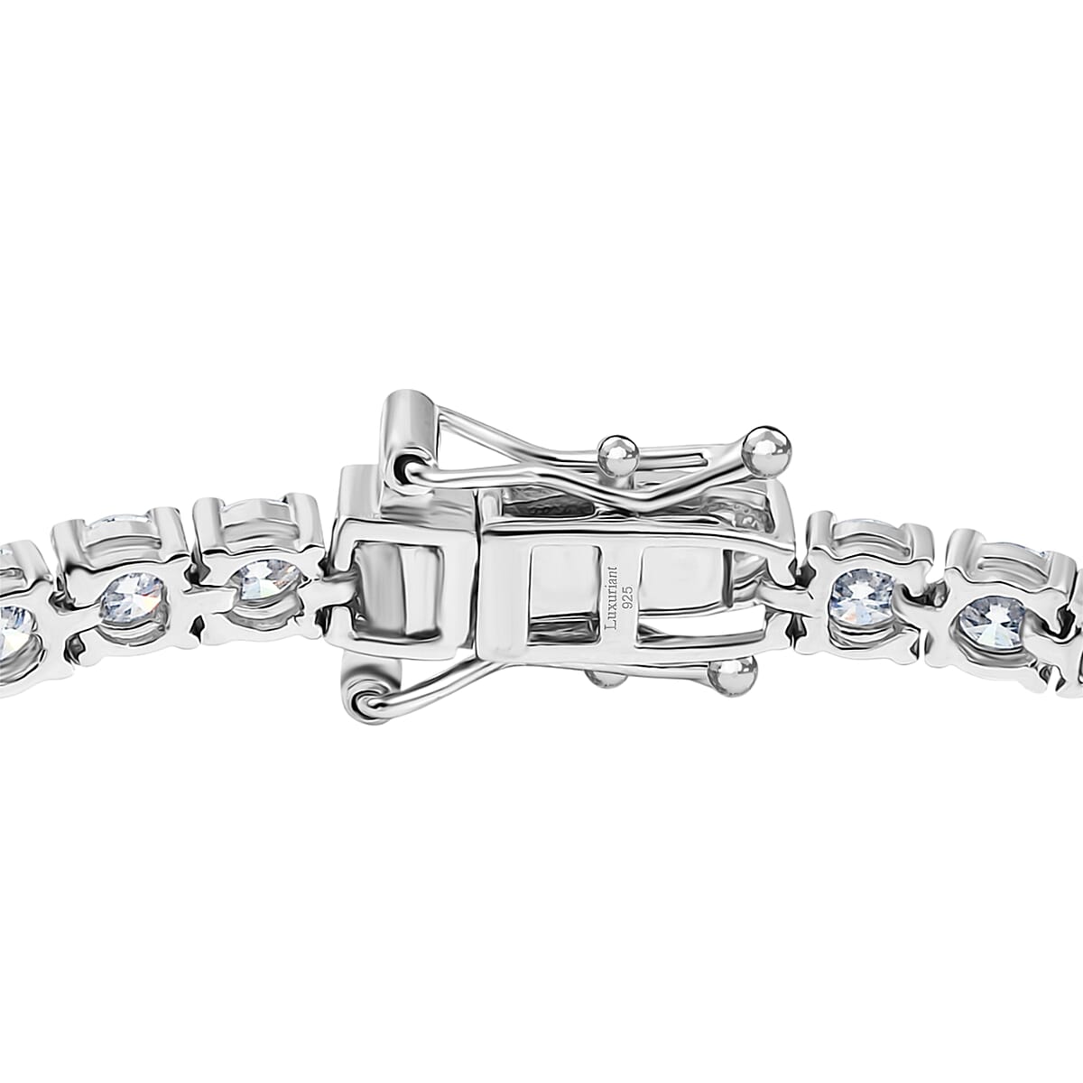 Luxuriant Lab Grown Diamond&nbsp;G-H SI 4.35 ctw Tennis Bracelet 1 Row in Rhodium Over Sterling Silver (6.50 In) (Delivery in 7-10 Days) image number 3