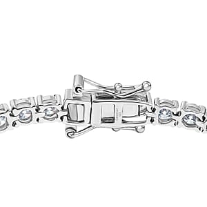 Luxuriant Lab Grown Diamond&nbsp;G-H SI 4.35 ctw Tennis Bracelet 1 Row in Rhodium Over Sterling Silver (6.50 In) (Delivery in 7-10 Days)
