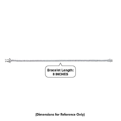 Luxuriant Lab Grown Diamond G-H SI 5.60 ctw Tennis Bracelet in Rhodium Over Sterling Silver (8.00 In)