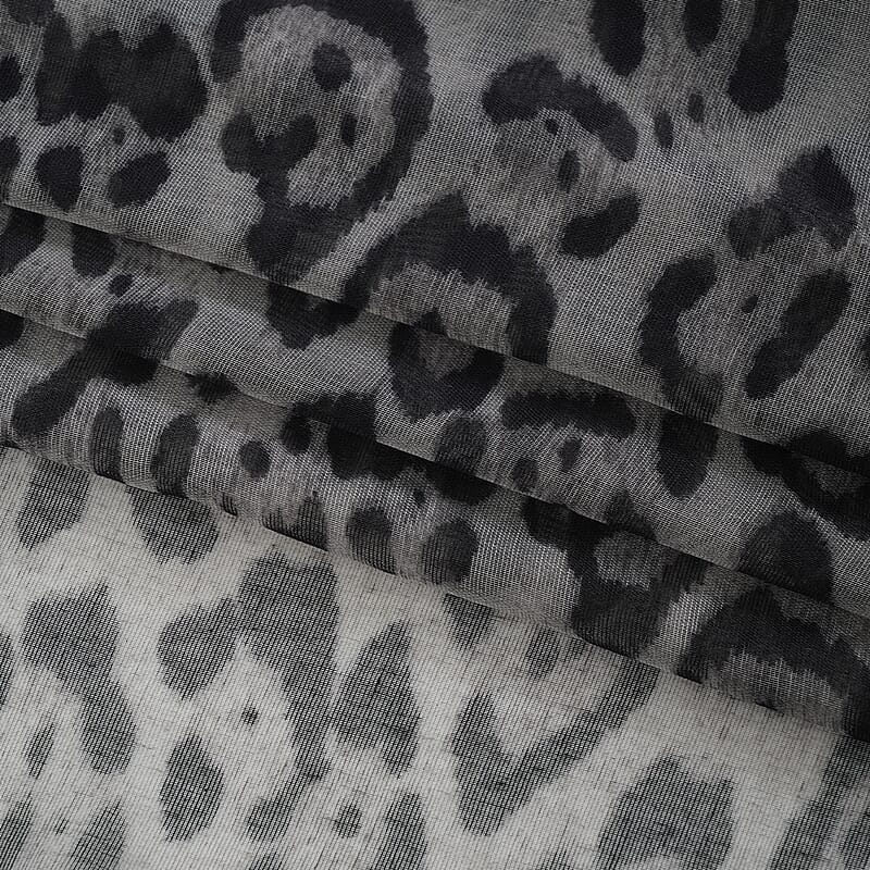 La Marey Multi Color Leopard Print Set of 4 Scarfs