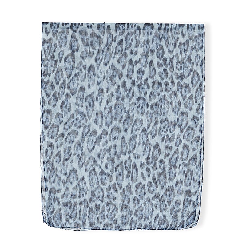 La Marey Multi Color Leopard Print Set of 4 Scarfs