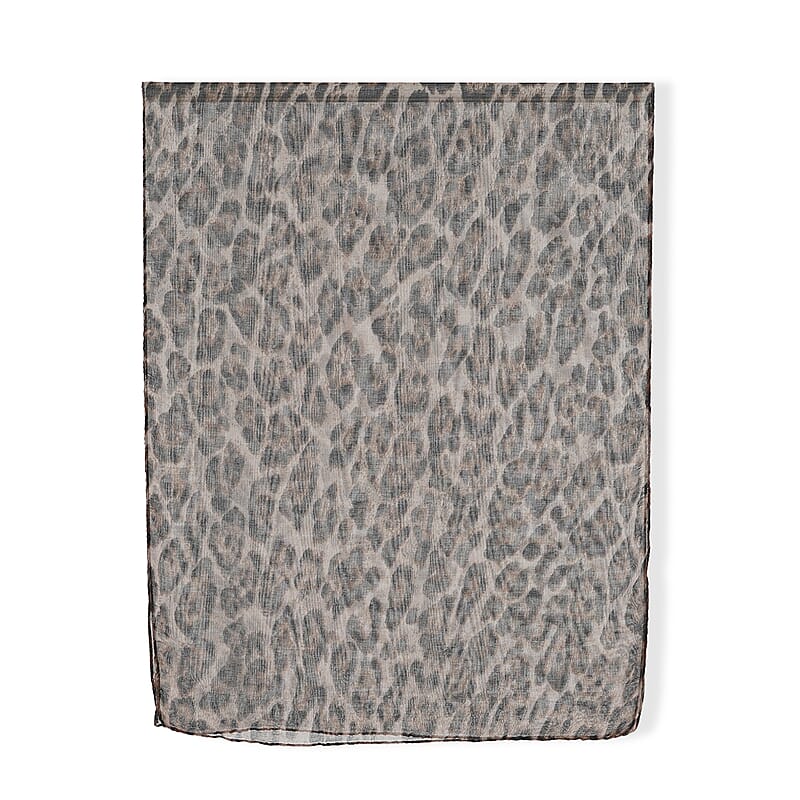 La Marey Multi Color Leopard Print Set of 4 Scarfs