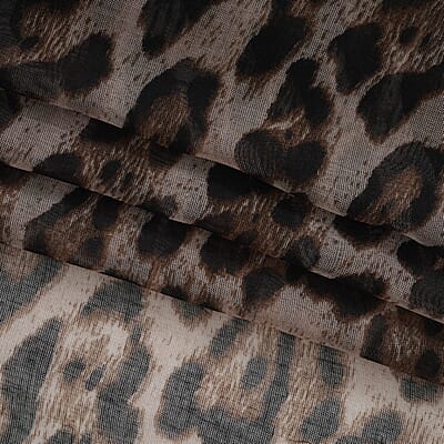 La Marey Multi Color Leopard Print Set of 4 Scarfs