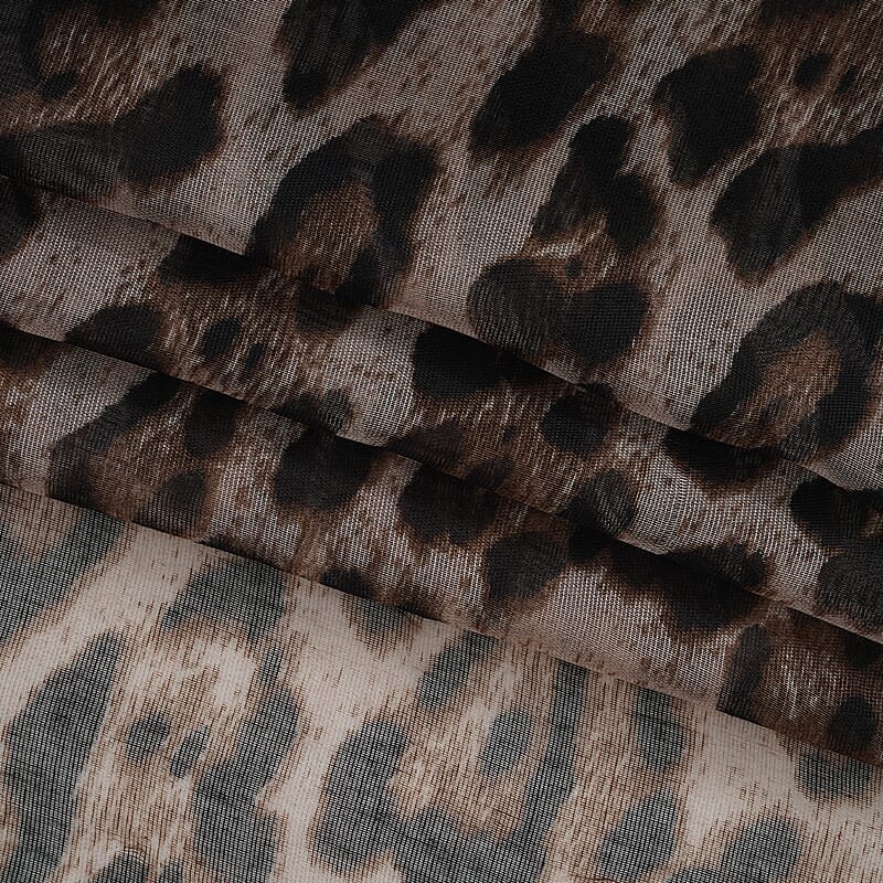 La Marey Multi Color Leopard Print Set of 4 Scarfs