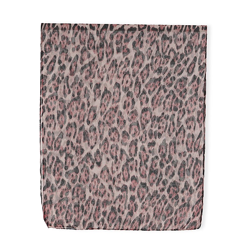 La Marey Multi Color Leopard Print Set of 4 Scarfs