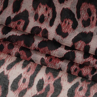 La Marey Multi Color Leopard Print Set of 4 Scarfs