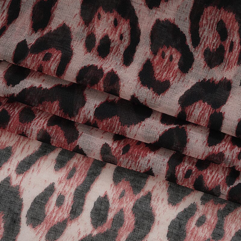 La Marey Multi Color Leopard Print Set of 4 Scarfs