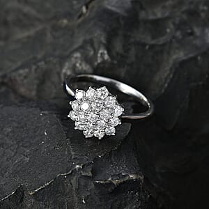 Certified & Appraised Closeout Deal Luxoro 10K White Gold Diamond (I1-I2) Ring (Size 10.0) 1.00 ctw