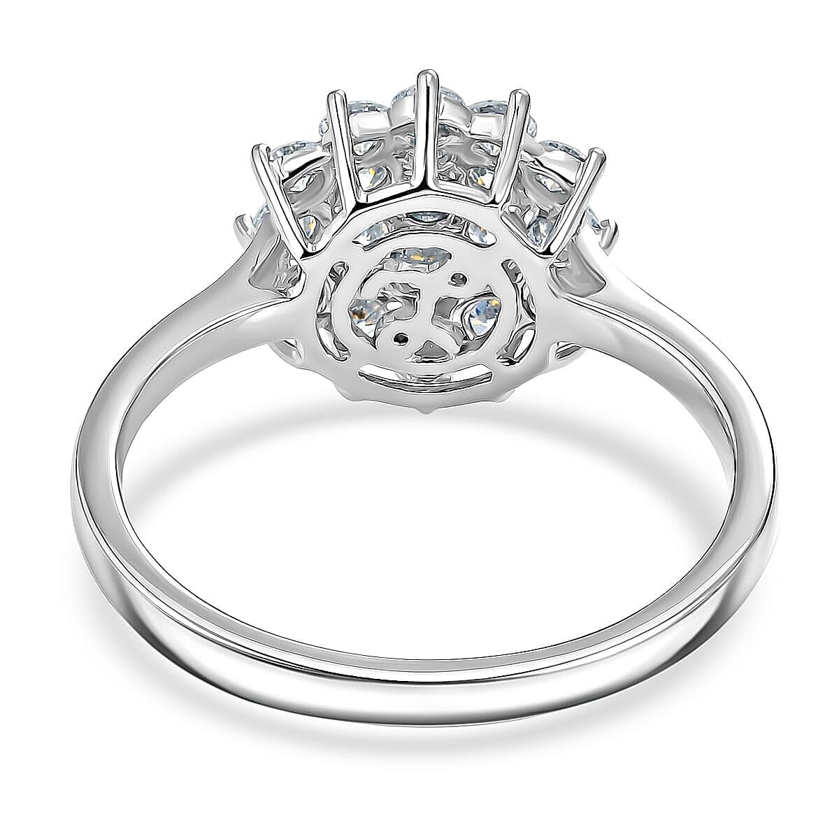Closeout Deal Luxoro 10K White Gold Diamond (I1-I2) Ring (Size 11.0) 1.00 ctw