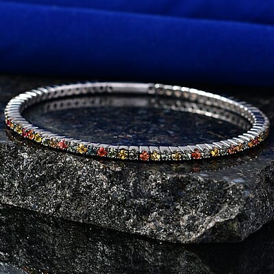 Rhodium Over Sterling Silver - Product card gallery slide 2 (10182330188089)