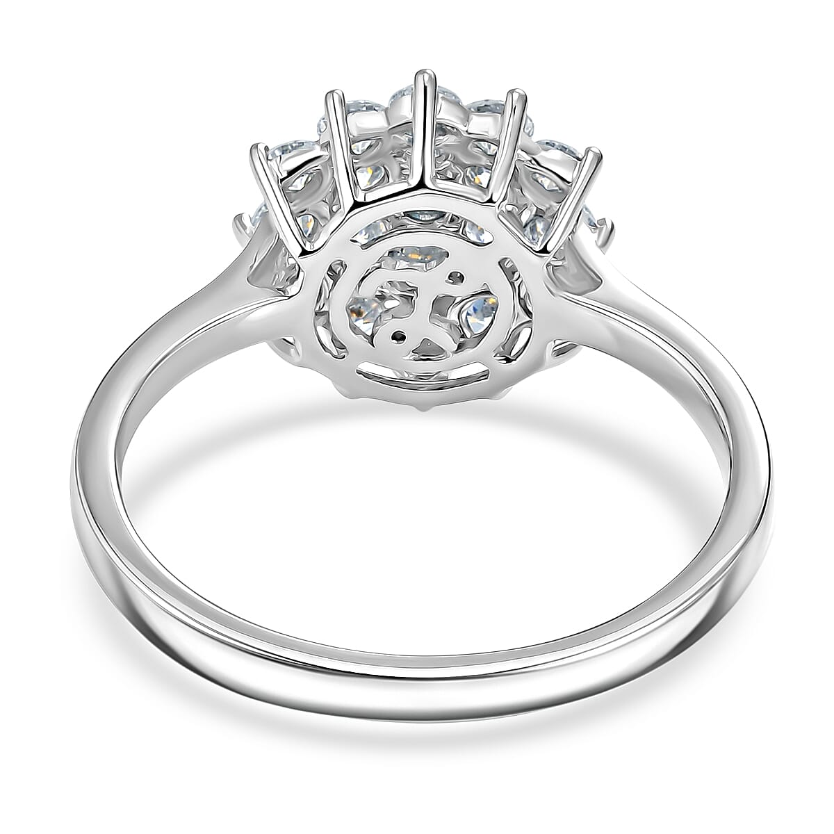 Luxoro Diamond I1-I2 1.00 ctw Ring in 10K White Gold (Size 9.0) image number 4