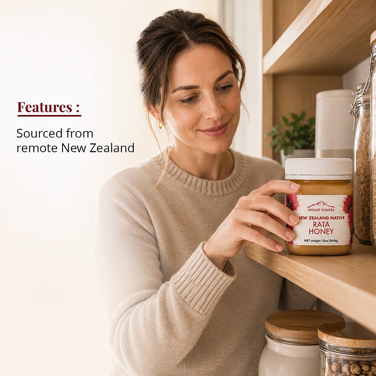 Pre Memorial Day Deal Mount Somers Native Rata Honey (12oz) Made in New Zealand image number 3