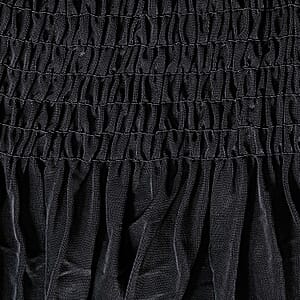Amanda Paige Sleeveless Black Smocking Sundress-L