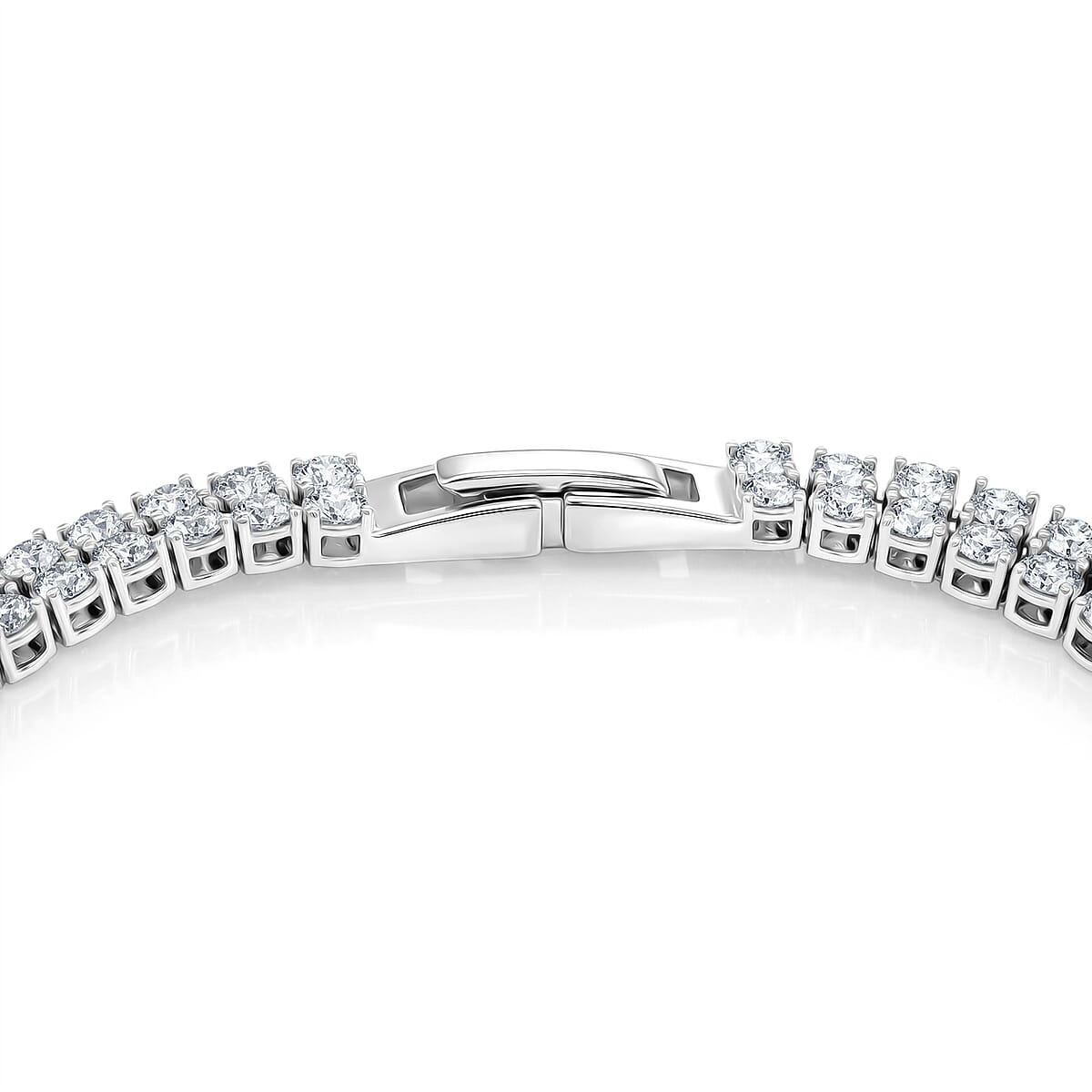 Luxuriant Lab Grown Diamond (VS2) 5.00 ctw Bracelet in 10K White Gold (7.50 In) 8.75 Grams image number 1