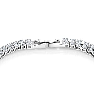 Luxuriant Lab Grown Diamond (VS2) 5.00 ctw Bracelet in 10K White Gold (7.50 In) 8.75 Grams