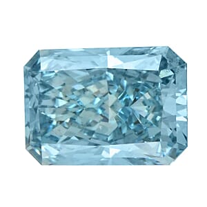 IGI Certified Luxuriant Lab Grown Blue Diamond (Radiant) (VS2) 2.00 ctw