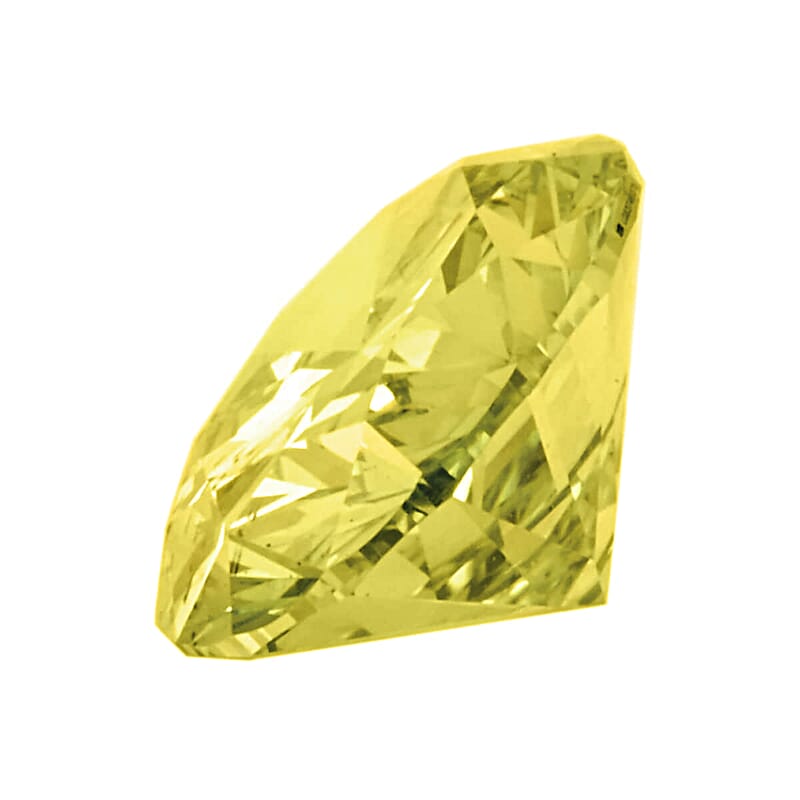 IGI Certified Luxuriant Lab Grown Yellow Diamond Fancy Oval Mix Faceted Cut VS2 2.00 ctw