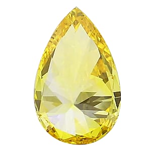IGI Certified Luxuriant Lab Grown Yellow Diamond Fancy Pear Mix Faceted Cut VS2 2.00 ctw
