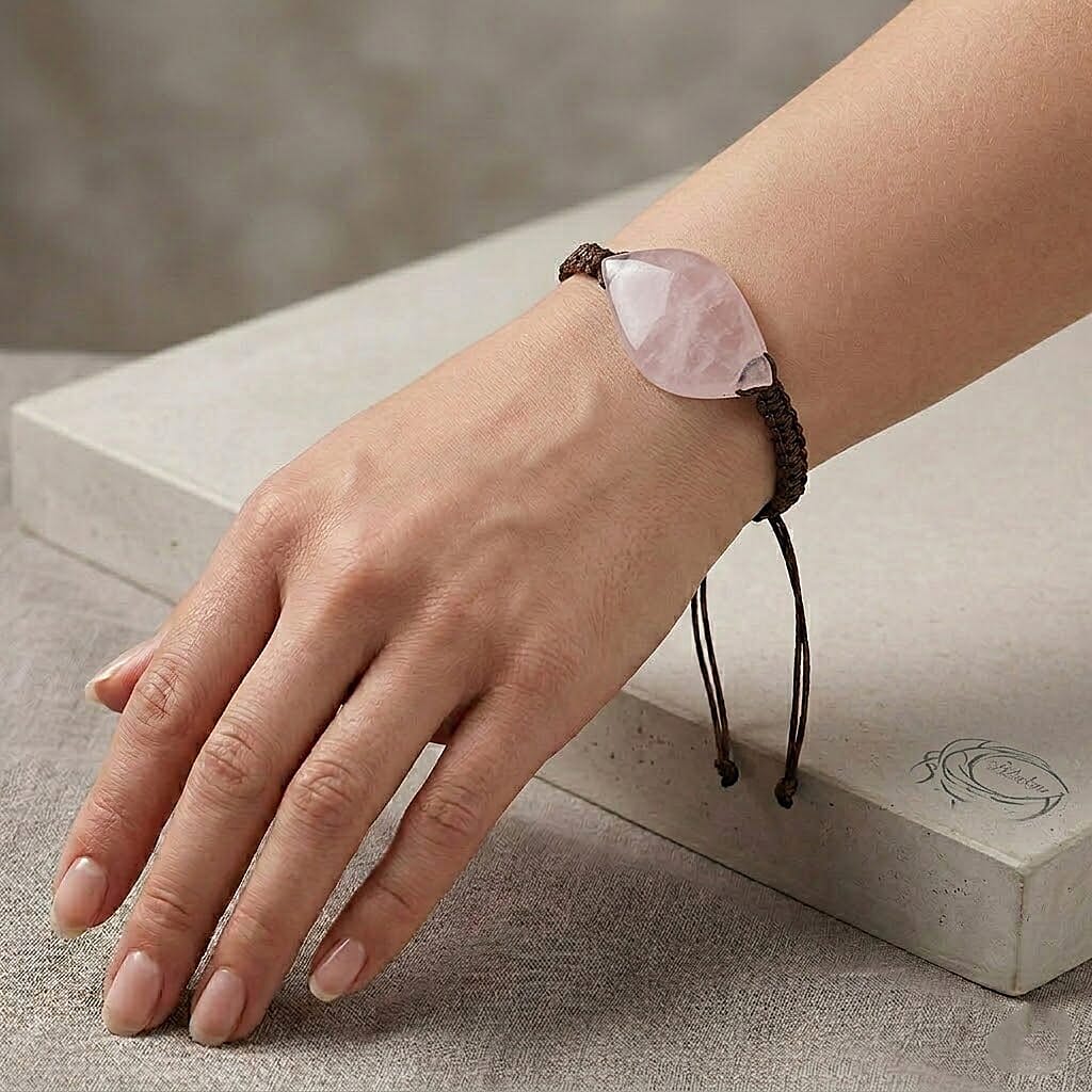 Galilea Rose Quartz 40.00 ctw Stretch Bracelet (6.5-8In)