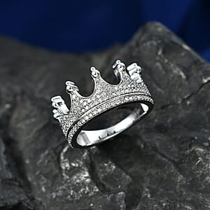 D'Joy Lab Grown Diamond I1-I2 0.60 ctw Ring in Rhodium Over Sterling Silver (Size 7.0)