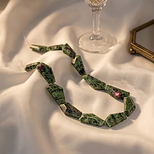  Ruby Zoisite  Stone Necklace 5365.00 5365.00 ctw