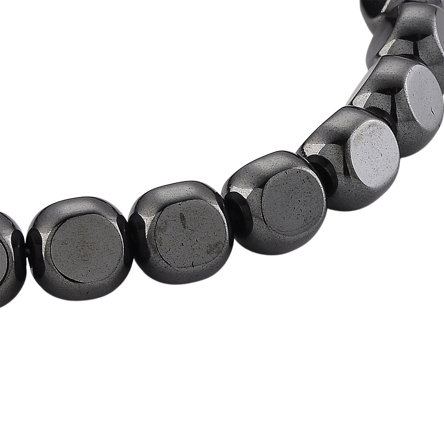 Hematite 120.00 ctw Stretch Bracelet (6.5-7In)