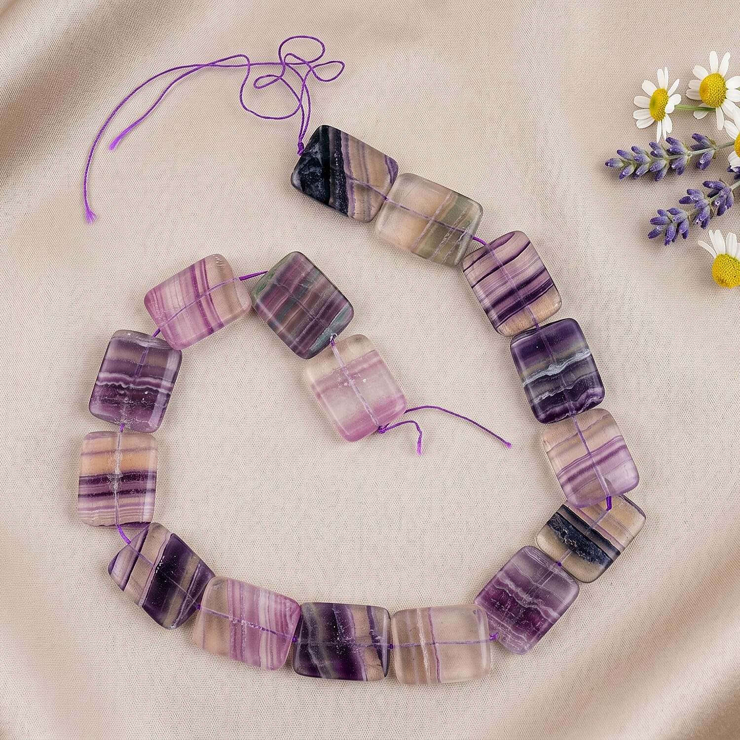 GCS Fluorite Oval Beaded Strand 10015.00 ctw