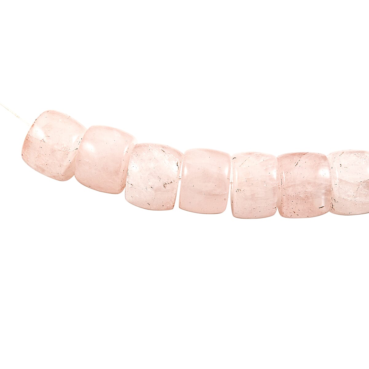 GCS Rose Quartz Drum Strand 6430.00 ctw image number 1