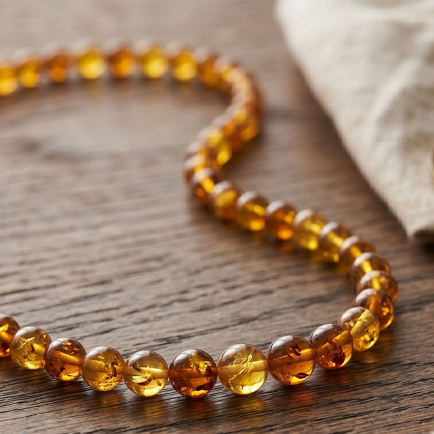 GCS Amber Beaded Strand 4940.00 ctw