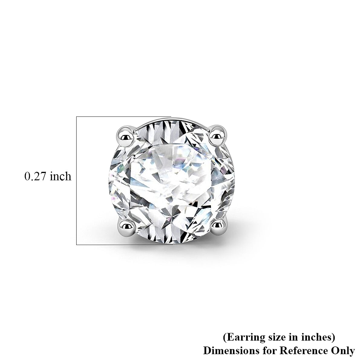 Luxuriant Lab Grown Diamond (VS2) 1.00 ctw Stud Earrings in 10K White Gold