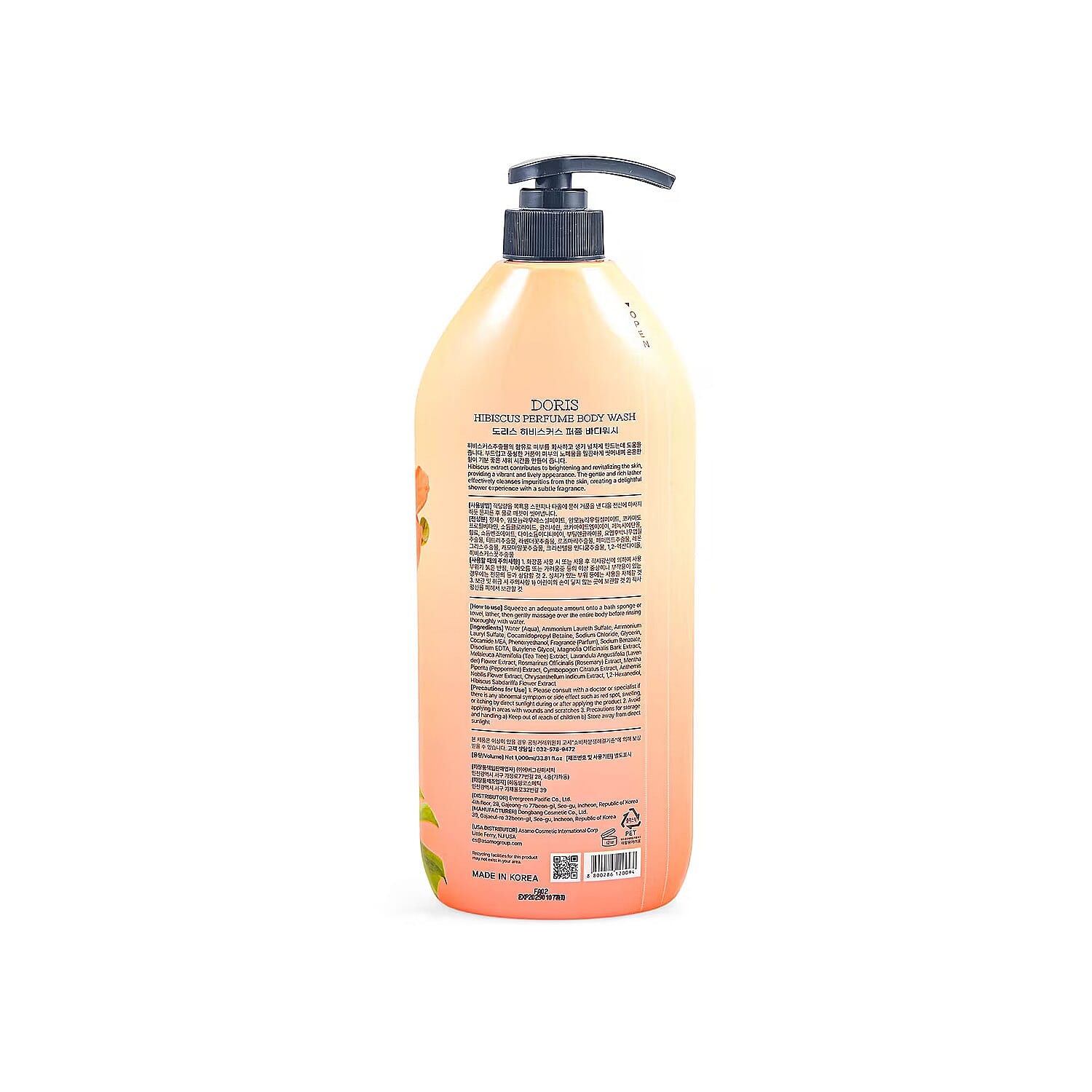 Doris Hibiscus Perfume Body Wash (33.81oz) Made in Korea