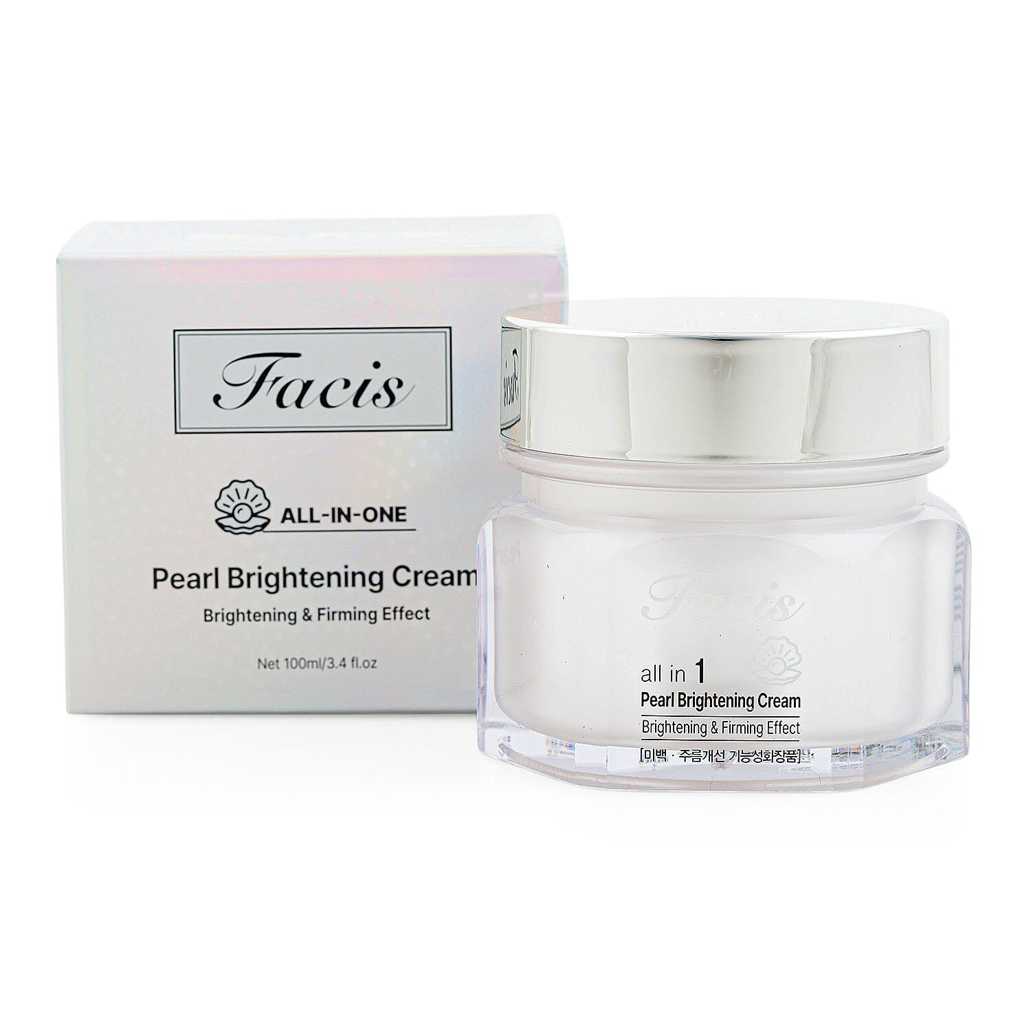 Facis All-In-One Pearl Brightening Cream (3.4oz) Made in Korea