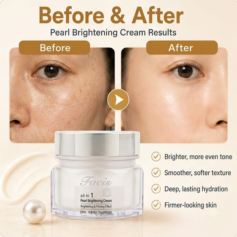 Facis All-In-One Pearl Brightening Cream (3.4oz) Made in Korea