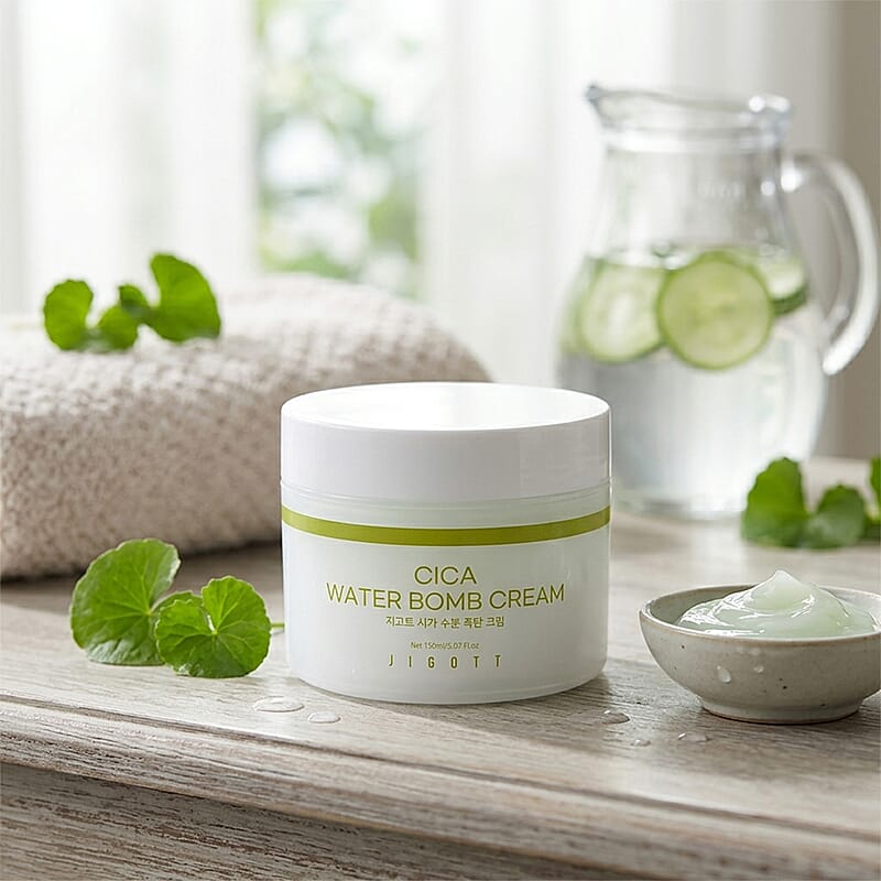 Jigott Cica Water Bomb Cream (5.07oz) Made in Korea