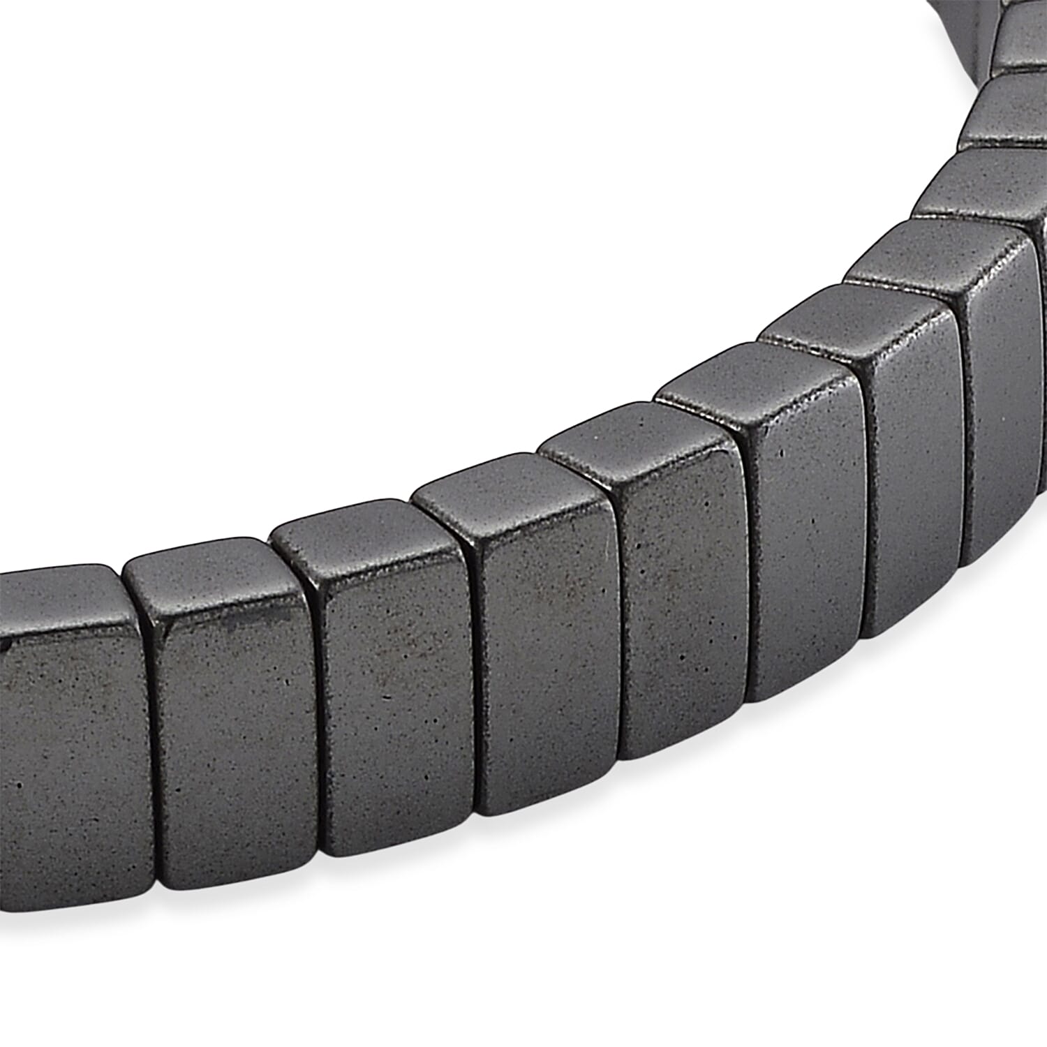 Hematite 105.00 ctw Stretch Bracelet (6.5-7In)