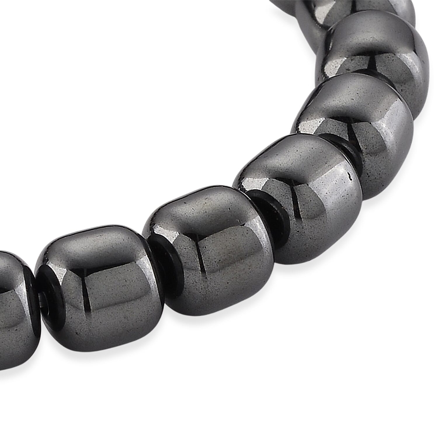 Hematite 185.00 ctw Stretch Bracelet (6.5-7In)