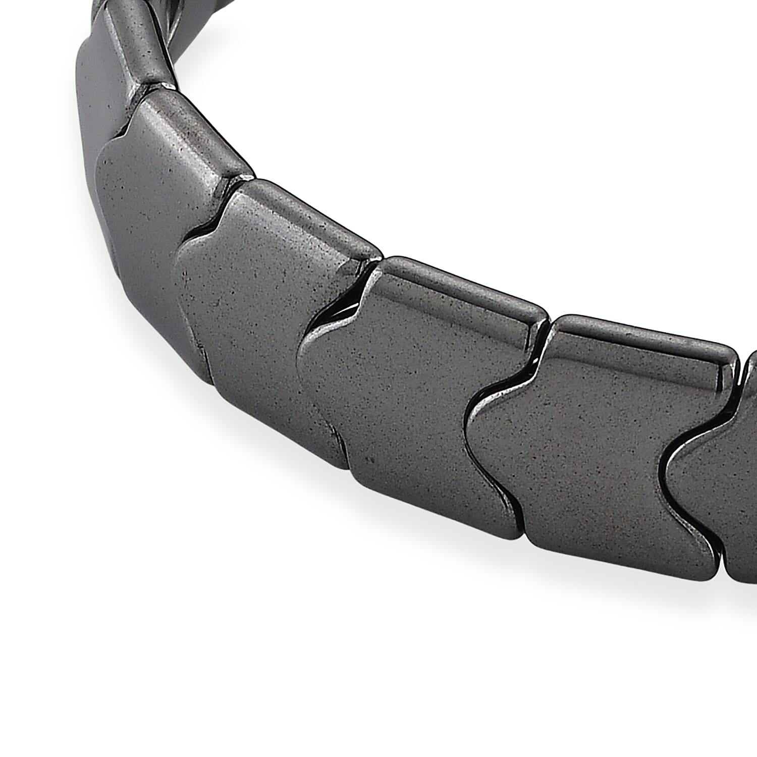Hematite 90.00 ctw Stretch Bracelet (6.5-7In)
