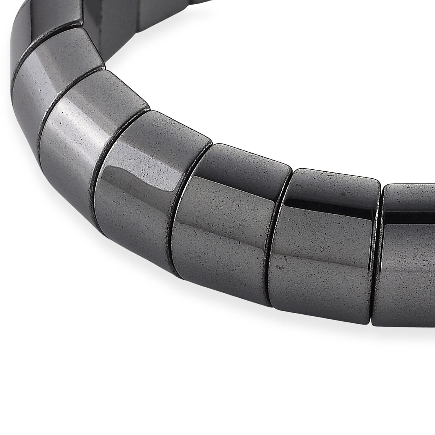 Hematite 250.00 ctw Stretch Bracelet (6.5-7In)