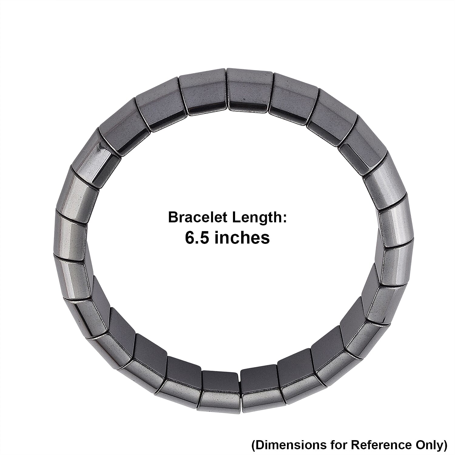 Hematite 250.00 ctw Stretch Bracelet (6.5-7In)