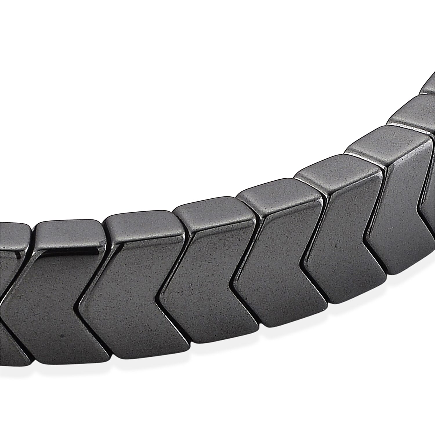 Hematite 130.00 ctw Stretch Bracelet (6.5-7In)